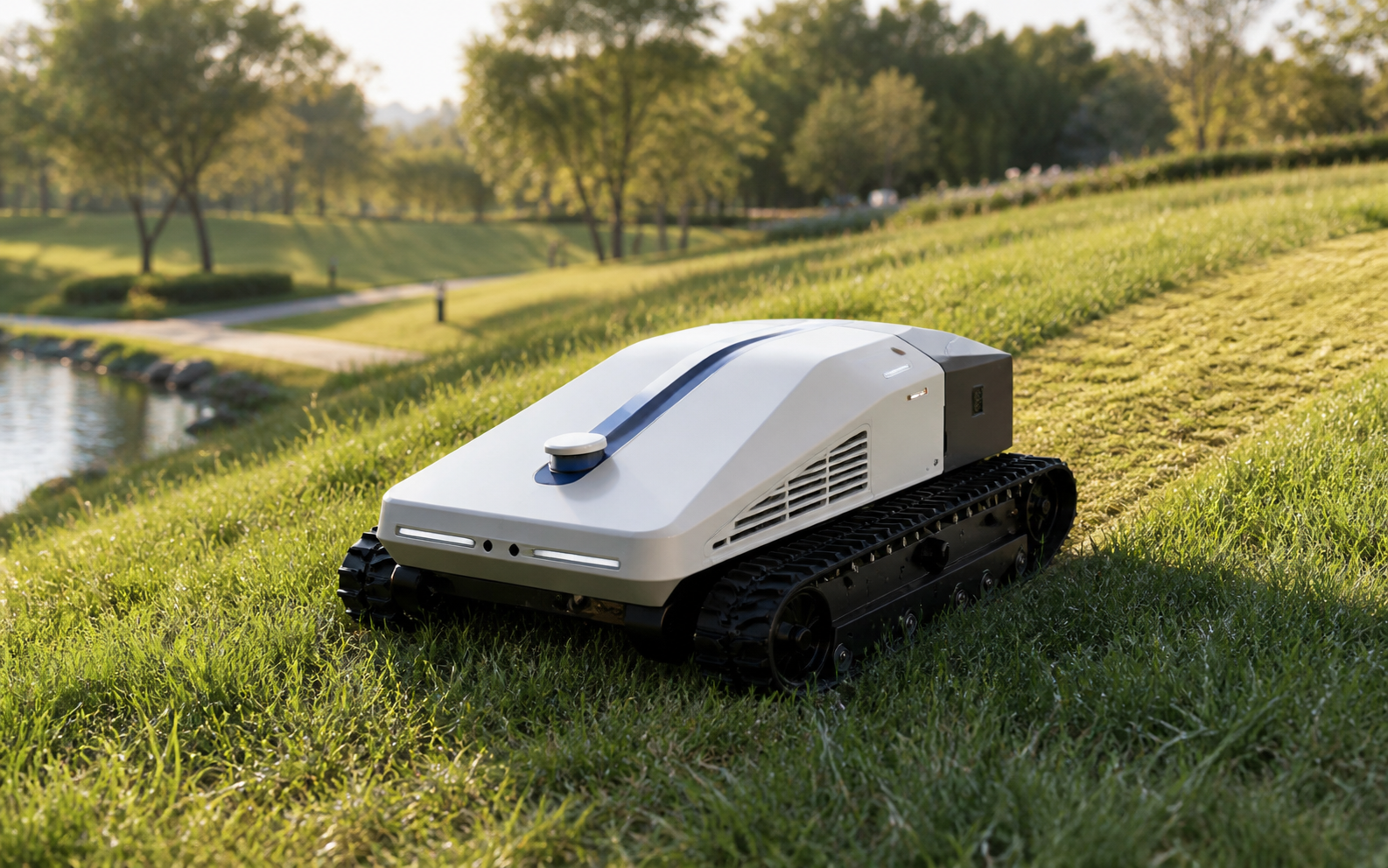 Friendly NovaAxial autonomous commercial mower concept