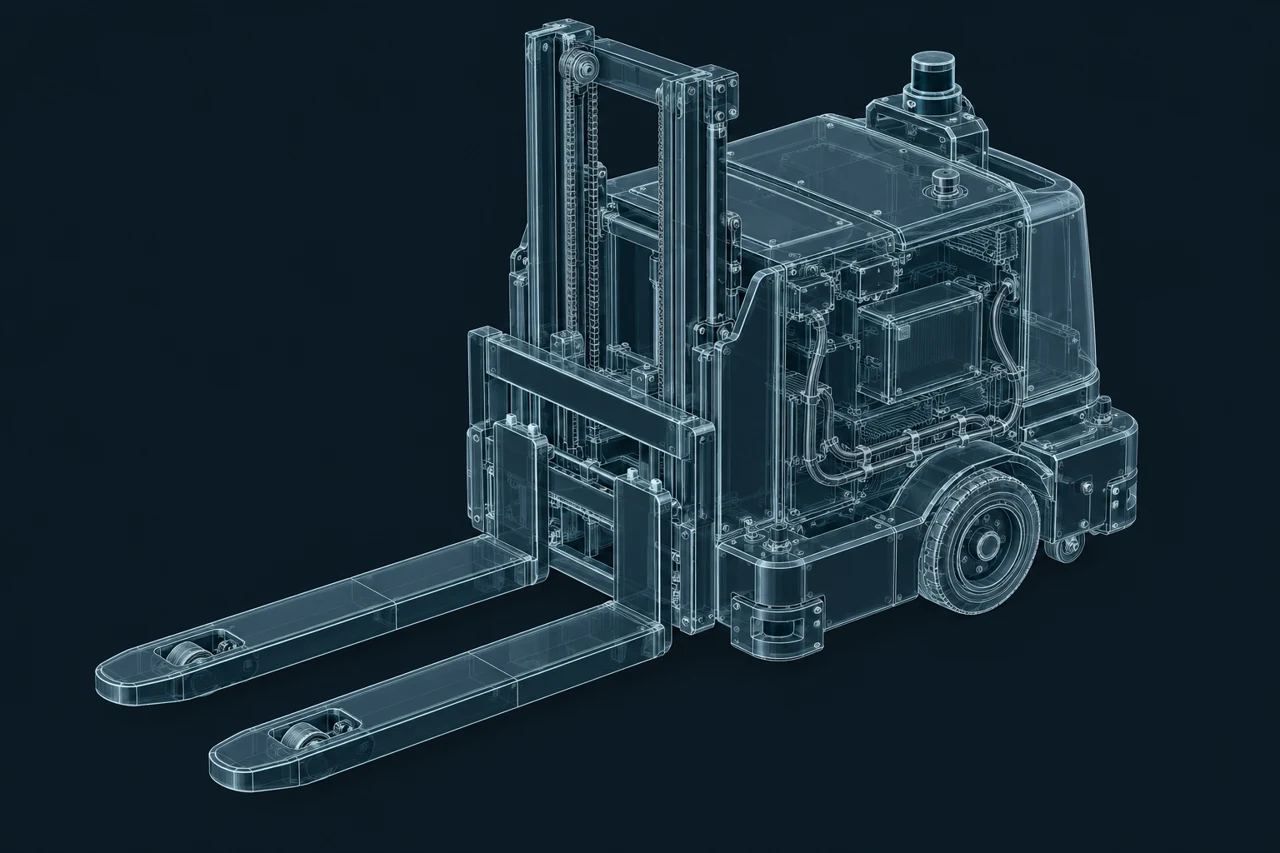 Mobile platform exterior wireframe